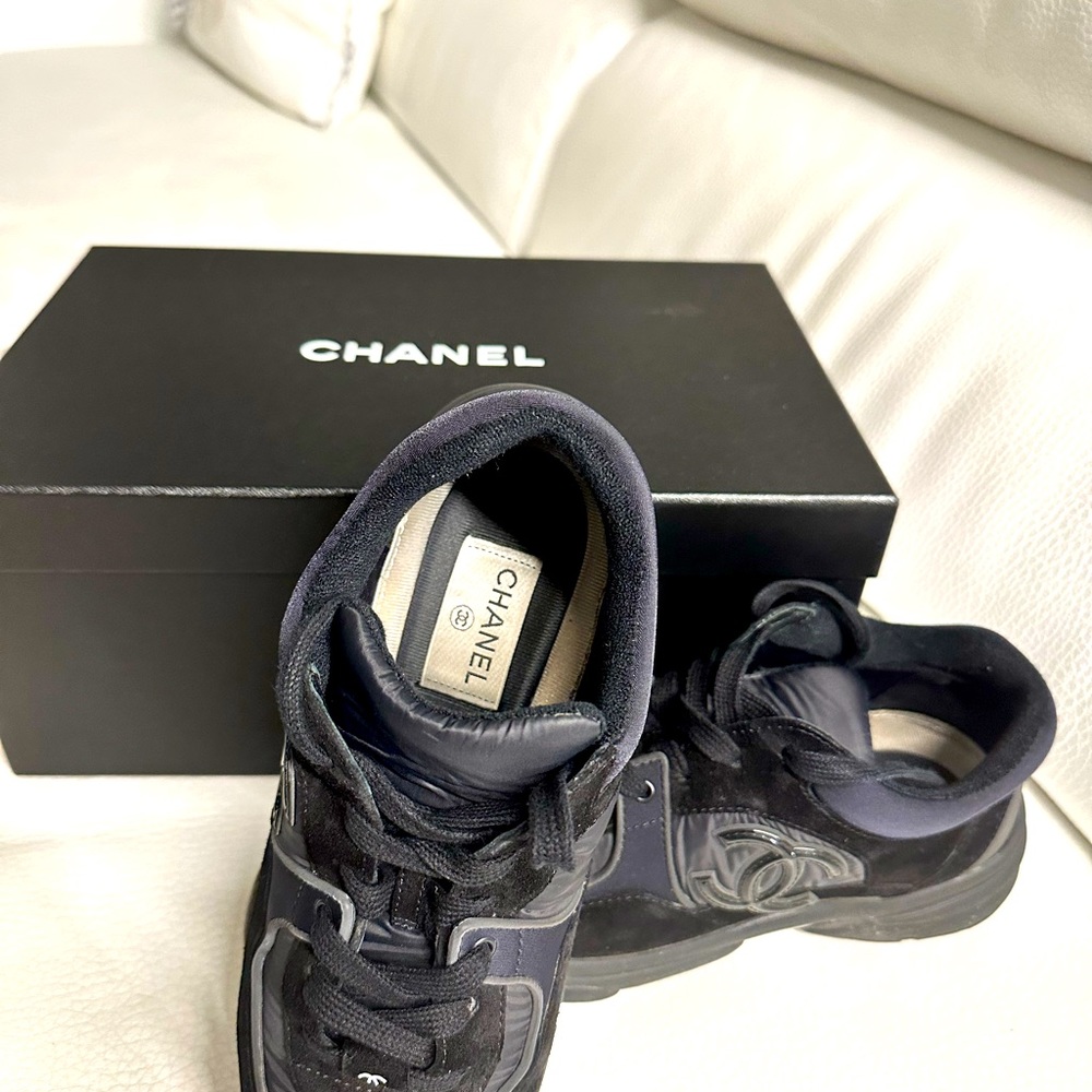Black Chanel sneakers